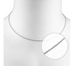 BSR-A1-42 Halskette 42cm Silber 925