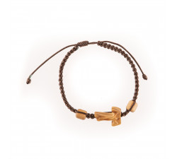Armband mit Olivperle Taokreuz