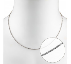 BSR-A2-40 Halskette 40cm Silber 925
