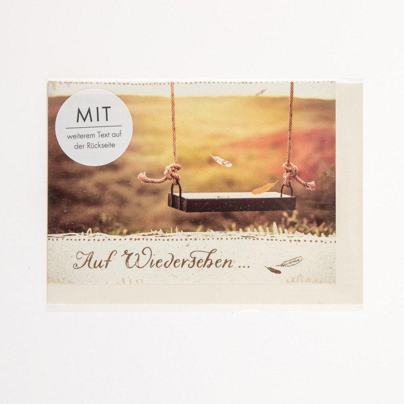 Billet: Auf Wiedersehen... Billet: Auf Wiedersehen...
