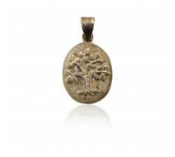 Kettenanhänger Lebensbaum, 925 Silber vergoldet