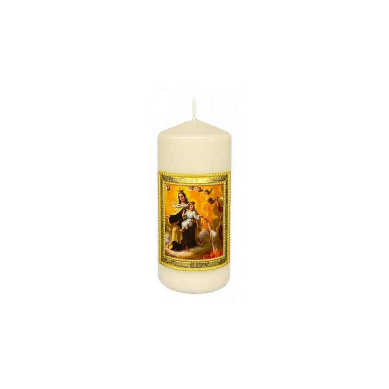 Kerze "Unserer lieben Frau vom Berge Karmel" 6,5 x 15cm