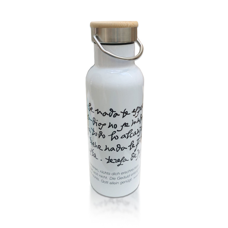Thermosflasche mit Bambusdeckel, 500ml Thermosflasche mit Bambusdeckel, 500ml