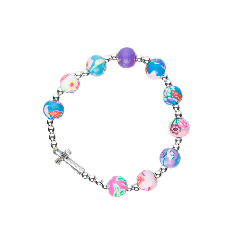 Armband mit großen, bunten Perlen Armband mit großen, bunten Perlen