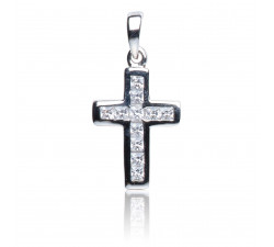 Kettenanhänger Kreuz, 925 Silber