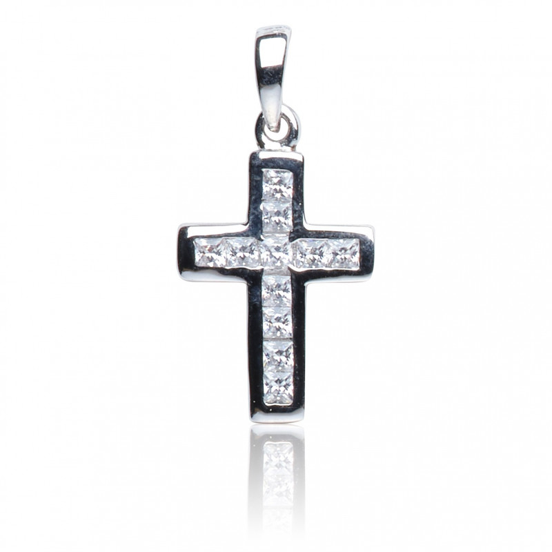 Kettenanhänger Kreuz, 925 Silber