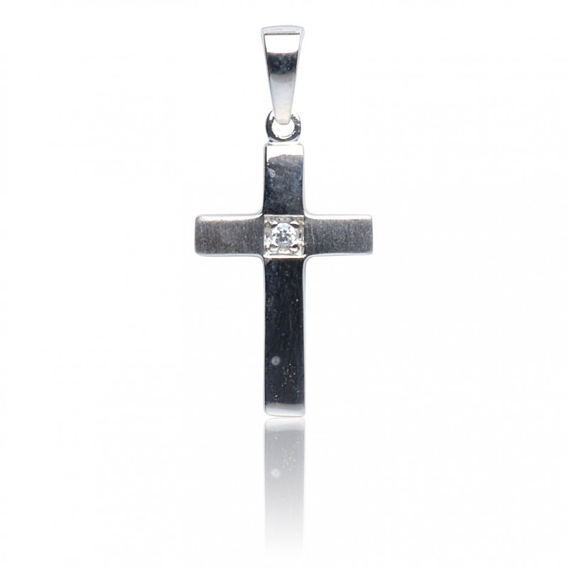 Kettenanhänger Kreuz, 925 Silber