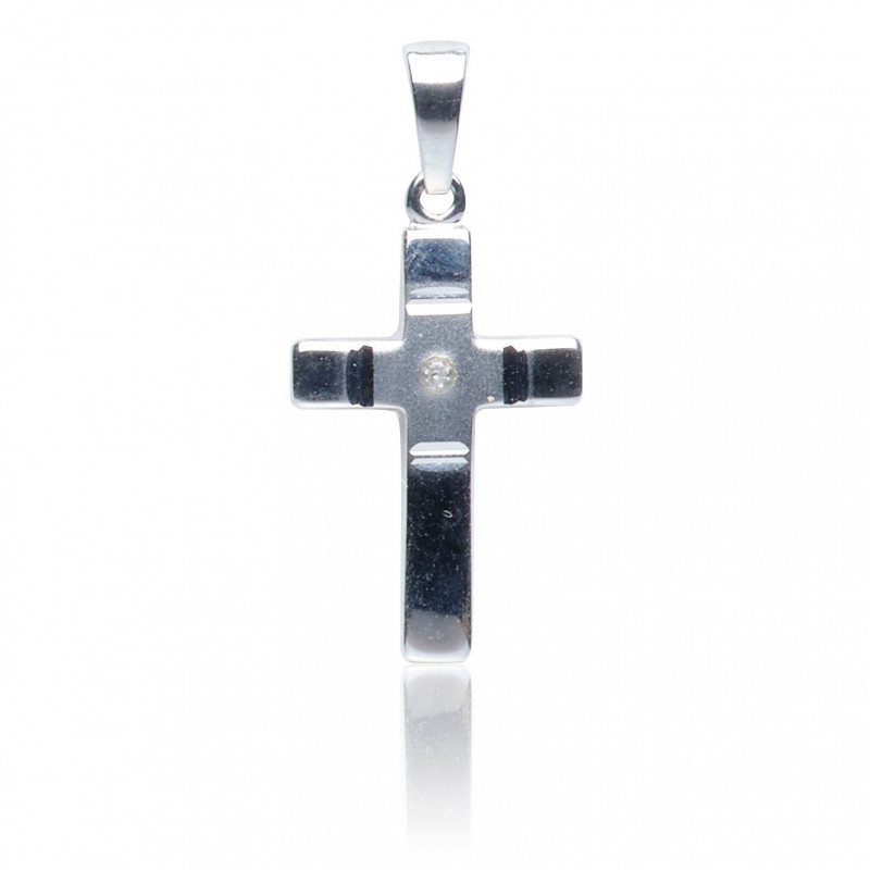 Kettenanhänger Kreuz, 925 Silber