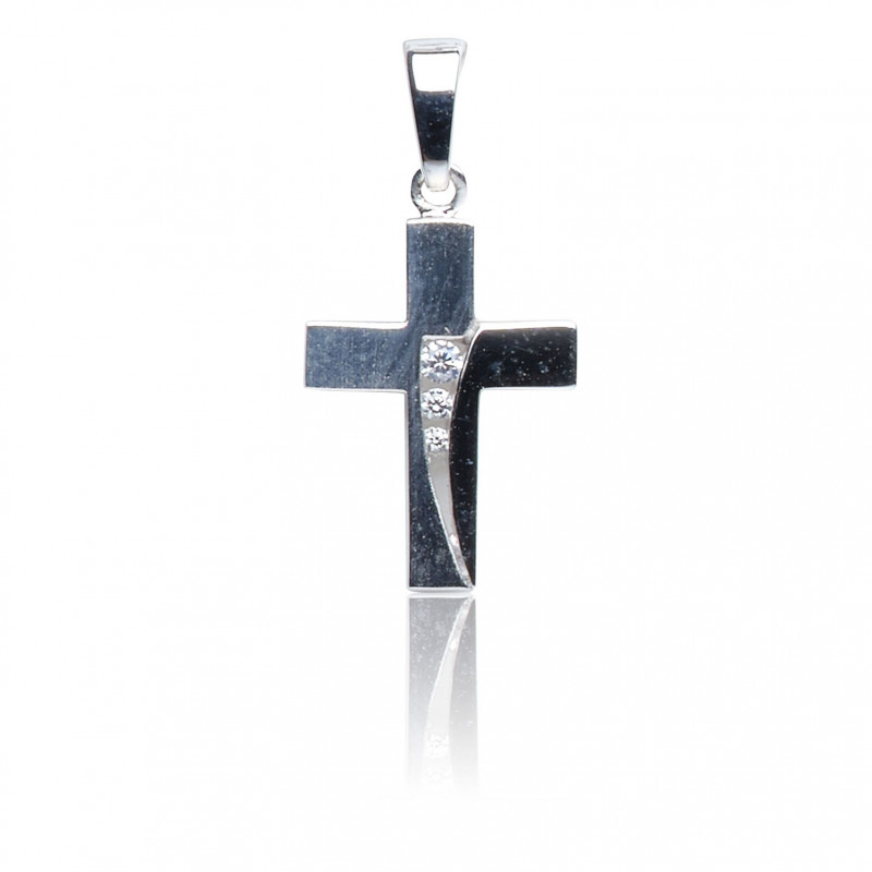 Kettenanhänger Kreuz, 925 Silber