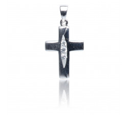 Kettenanhänger Kreuz, 925 Silber