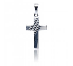 Kettenanhänger Kreuz, 925 Silber