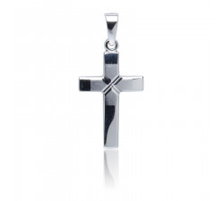 Kettenanhänger Kreuz, 925 Silber