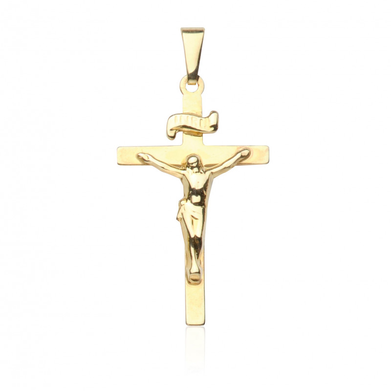 Kettenanhänger Kreuz, 585 Gold