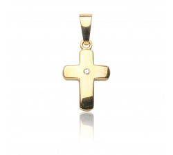 Kettenanhänger Kreuz, 585 Gold