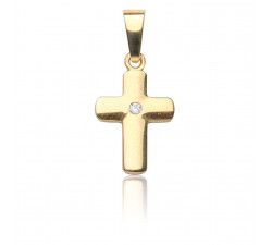 Kettenanhänger Kreuz, 585 Gold