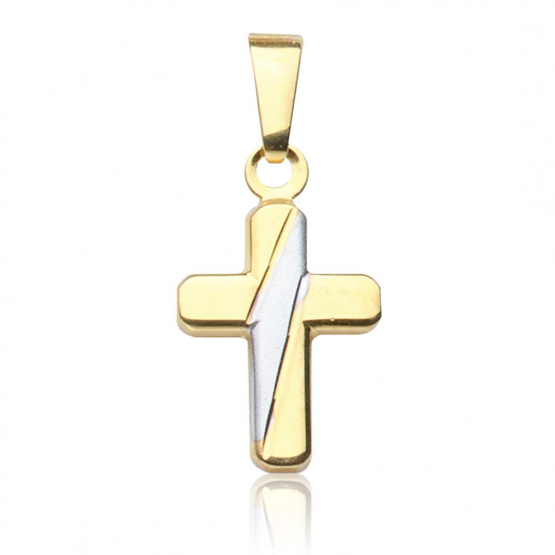 Kettenanhänger Kreuz, 585 Gold