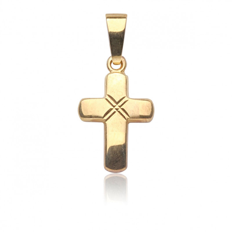 Kettenanhänger Kreuz, 585 Gold