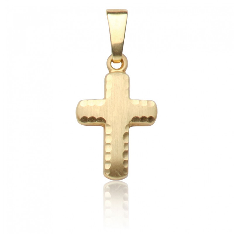 Kettenanhänger Kreuz, 585 Gold