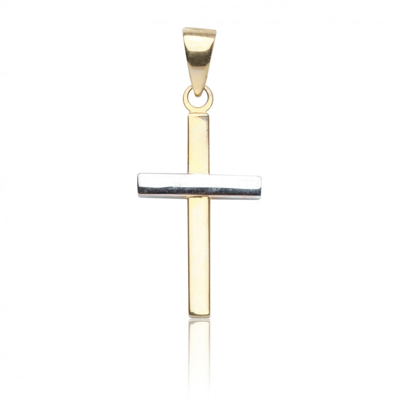 Kettenanhänger Kreuz, 585 Gold