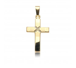 Kettenanhänger Kreuz, 585 Gold