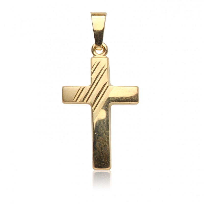 Kettenanhänger Kreuz, 585 Gold