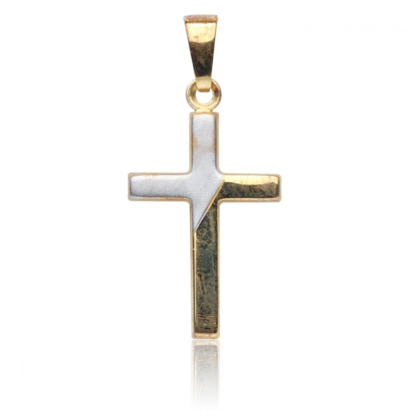 Kettenanhänger Kreuz, 585 Gold